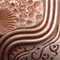 #133 Pewter with Copper Wash: Pewter finish with copper hightlights hand rubbed into recesses